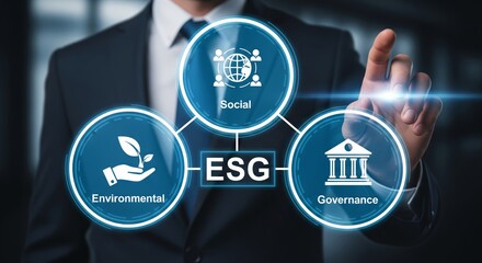 ESG Environmental Social Governance Business Concept