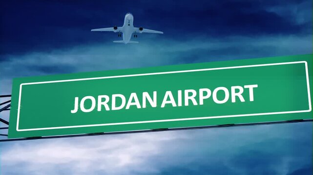 Jordan airport Road Signs