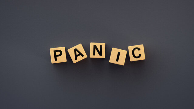 Panic Concept for Business and Market Crisis 3D render