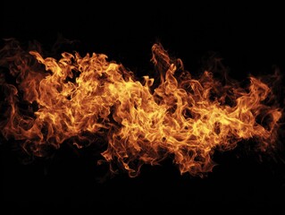 Obraz premium fire overlay isolated on a transparent background 