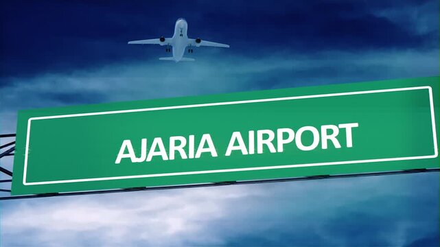 Ajaria airport Road Signs