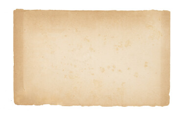 Fototapeta premium Yellowed, Aging and Tattered Card