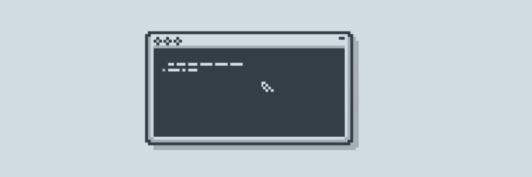 Dark mode terminal window with color buttons &ndash; Perfect for coding tutorials, command-line interface design, or modern software mockups.
