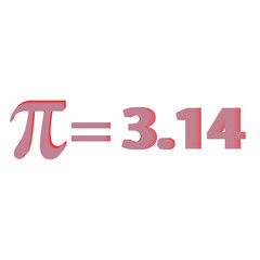 Pi Equals 3.14 Illustration