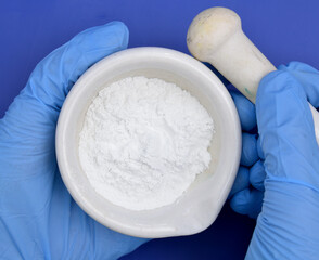 Talc, or talcum, is a clay mineral composed of hydrated magnesium silicate