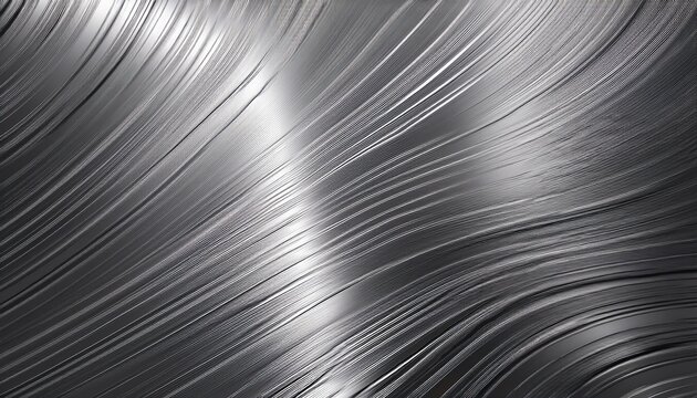 brushed metal texture background shiny lustrous silver metallic pattern 3d background