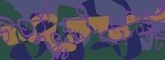 Abstract image for printing. Picture for modern interiors. The picture is painted by hand on a tablet. © neurostructure