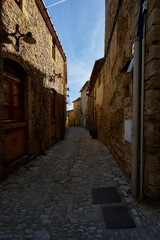 Houses of Peratallada (Peratallada, Spain), January 12, 2026. This is one of the most beautiful villages in Spain. 