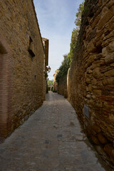 Houses of Peratallada (Peratallada, Spain), January 12, 2026. This is one of the most beautiful villages in Spain. 