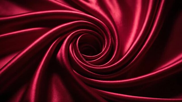 Dark red satin silk fabric flowing texture abstract liquid motion Valentines Day