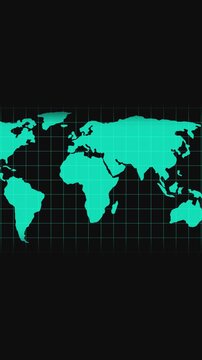 Neon Coming Soon Banner on Futuristic World Map Background