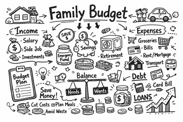 Family budget planning: income, expenses, debt, and savings strategy