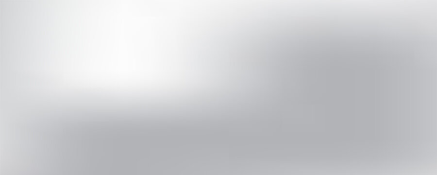 Grey gradient vector background. Abstract silver wallpaper texture. Metallic illustration style. Template for website design and social media advertising.