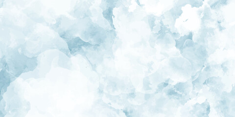 Obraz premium blue watercolor border on white posters, banners, cards, covers, magazines, Hand painted abstract watercolor background in dark blue color