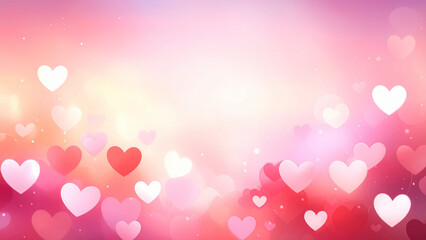 abstract background with hearts