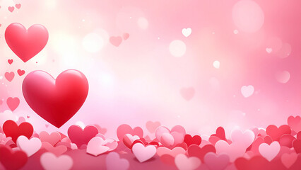 valentine background with hearts