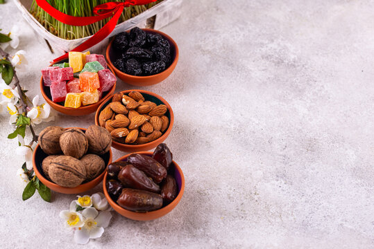Traditional Azerbaijan spring holiday Novruz concept
