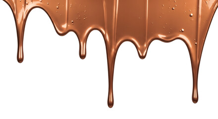 Rich Chocolate Sauce Dripping - Generative AI illustration.