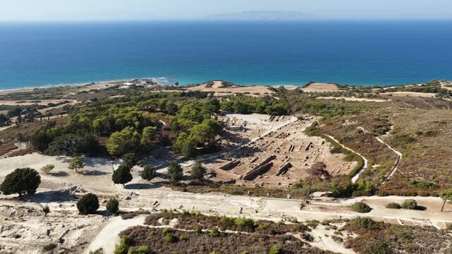 Ancient Ialysos archaeological site Rodos Greece