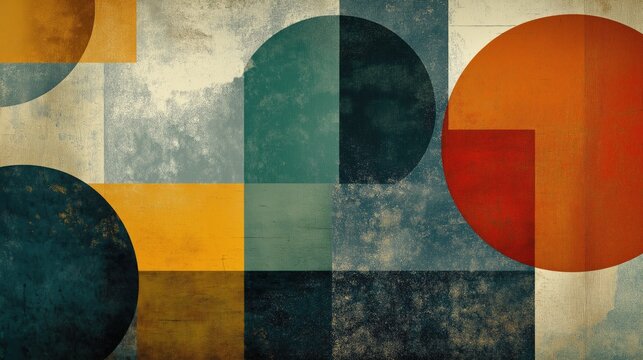 Abstract retro geometric background.
