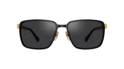 Black sunglasses image isolated on transparent background