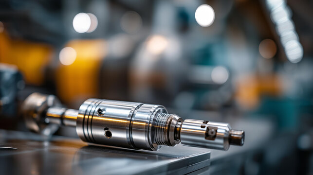 Spare parts of precision ball screw components, high-accuracy CNC machine structural elements display, industrial machinery parts for computerized manufacturing, precision