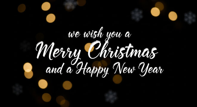 Dark christmas background with scattered golden lights perfect for holiday season banners and celebration concept designs displaying
