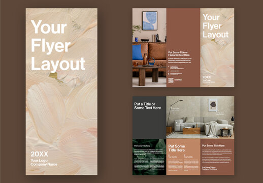 Print Trifold Flyer Layout