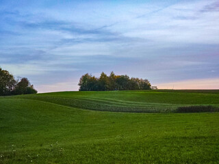 Obraz premium Bright Autumn Day Over the Field