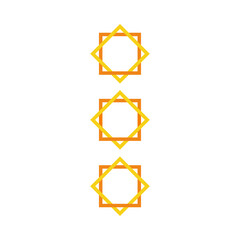 Abstract Linear Arabic Calligraphy for Ramadan Mubarak, Geometric Script Design with Crescent Moon and Stars, Modern Islamic Art for Holy Month Greeting, Minimalist Typographic Illustration