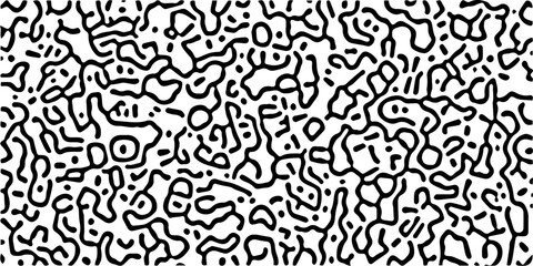 Vintage black vector seamless pattern with numbers featuring an artistic line design for textile fabric wallpaper and decorative paper illustration