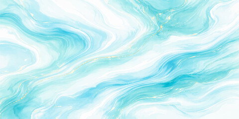 Obraz premium A soft flowing abstract blue water background features a liquid wave pattern with a wavy ocean texture and motion design for a serene nature wallpaper art backdrop