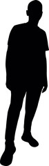 a man body silhouette vector