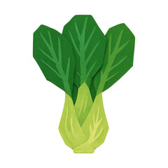 Fototapeta premium PNG Colorful leafy vegetable illustration.