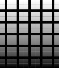 Grayscale gradient squares creating abstract geometric pattern