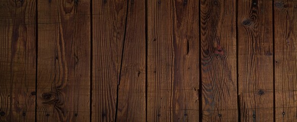Fototapeta premium Dark wood background, old black wood texture for background