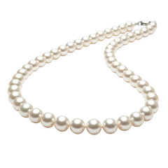 Obraz premium Pearl necklace isolated on transparent background