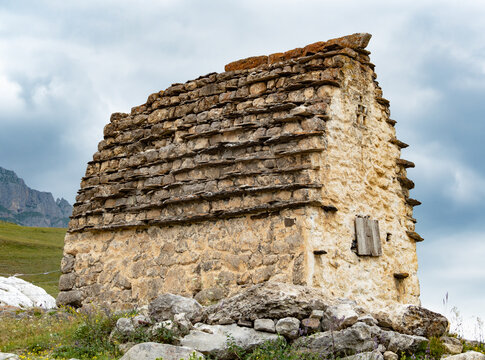 Family tomb in Tsimiti complex in Verkniy Fiagdon, the Republic of North Ossetia&ndash;Alania