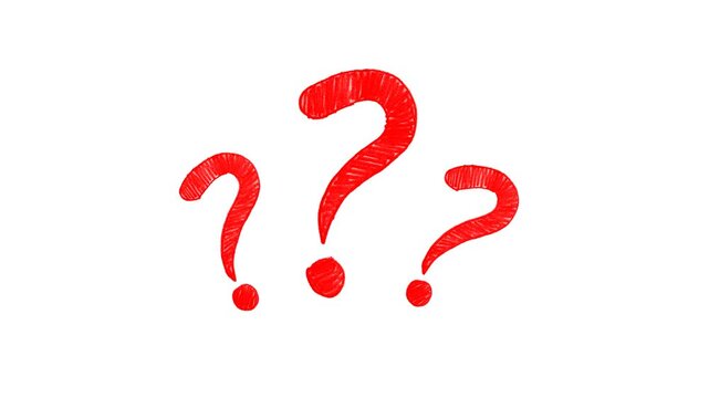 Minimalist, red, question, mark, trio, motion, graphic, isolated, on, white, versatile, help, desk, symbols, for, social, media, vlogs, instructional, videos, and, search, queries.

