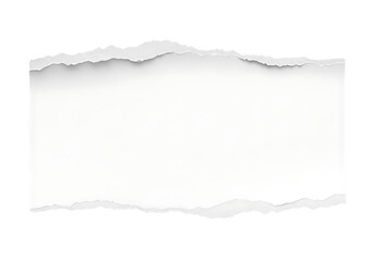Fototapeta premium Torn paper edge on white background