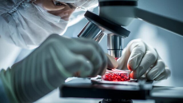 Exploring micromolecular structures with a microscope in a lab setting