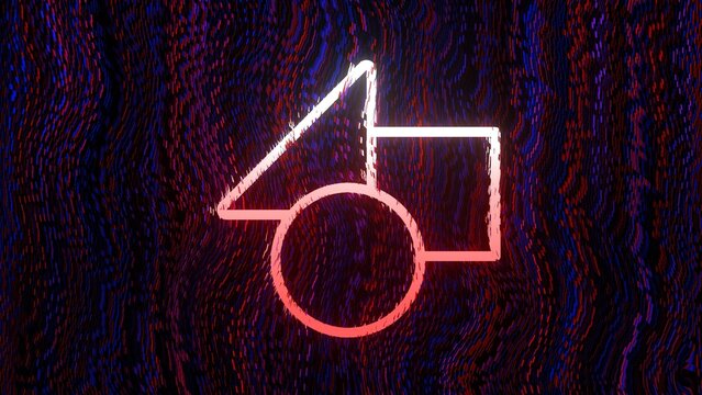 Glitch Digital Grunge Chromatic Icon Gradient Logo Reveal