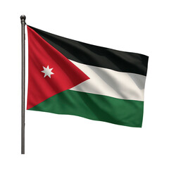 PNG Jordan flag waving illustration