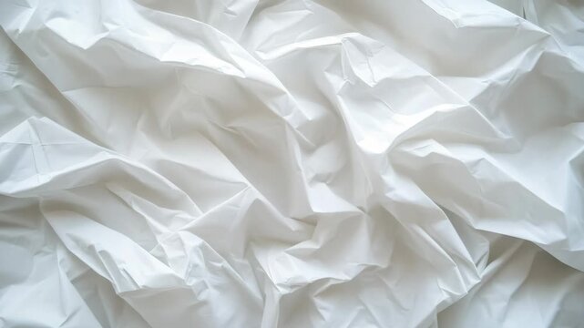 Used napkins in disarray, with wrinkles and creases showing they have not been used.