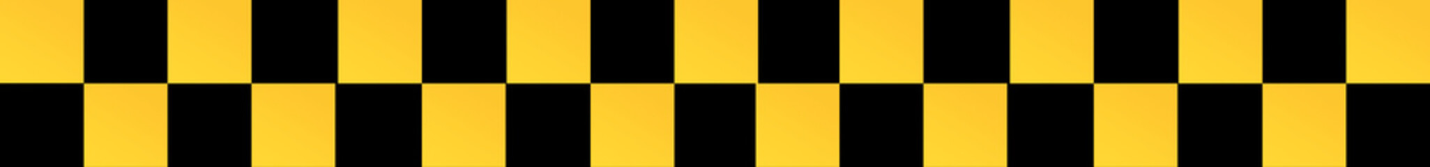 Symmetrical Taxi Cab Checker Pattern with Vertical Yellow and Black Blocks © Kay