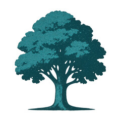 Fototapeta premium PNG Elegant tree silhouette illustration