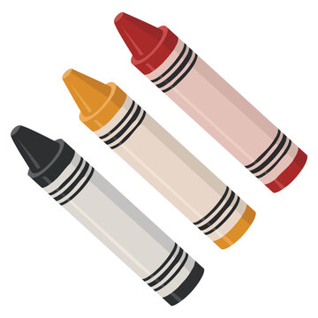 Isolated colorful crayons vector illustration perfect for art supplies education kids learning creativity and cheerful drawing themed artwork