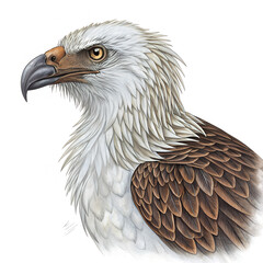 Obraz premium Close-up Portrait of a Majestic Eagle with White Head