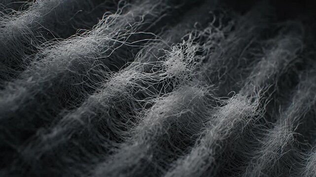 Abstract Microscopic Fiber Network Close-up