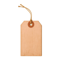 PNG Blank brown paper tag.